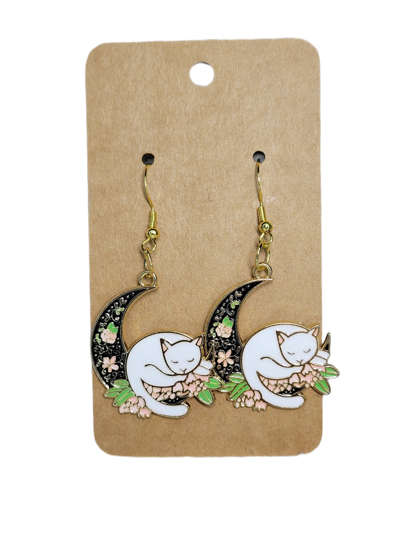 Cat Moon Earrings