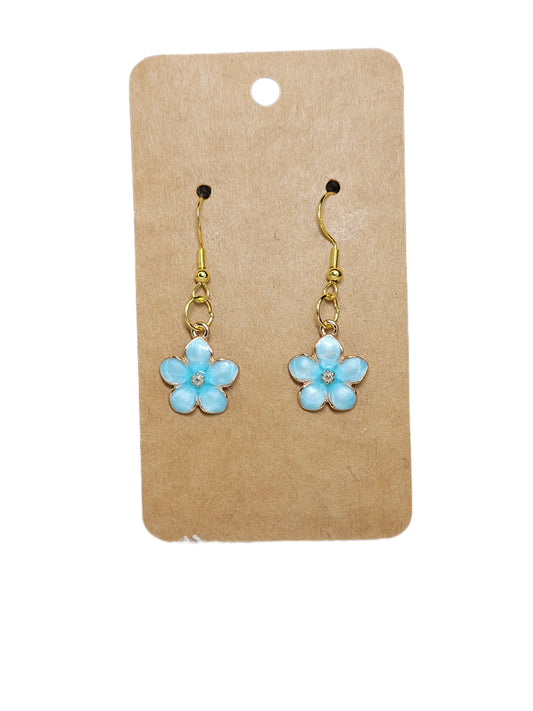 Blue Flower Earrings