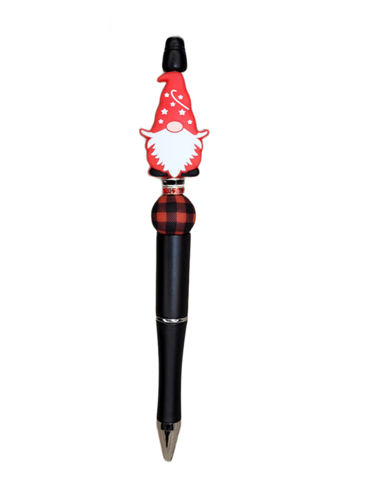 Red Christmas Gnome Pen