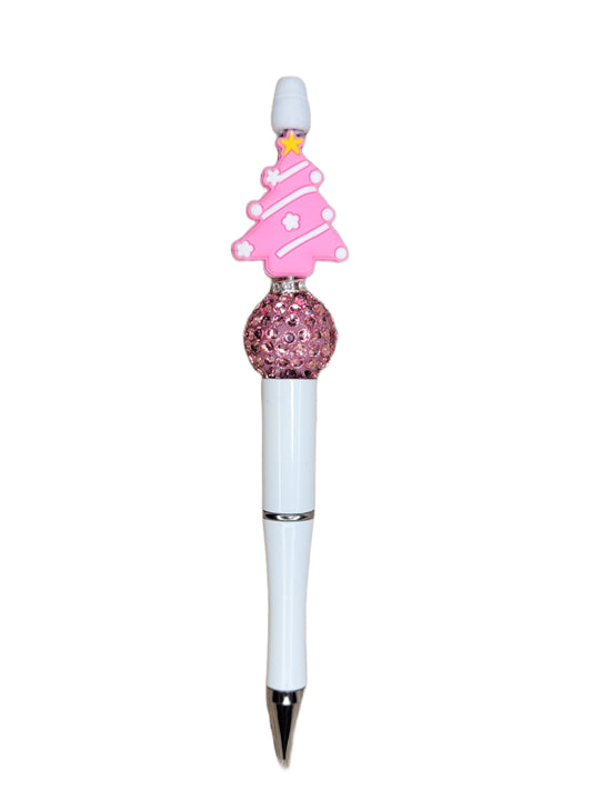 Light Pink Christmas Tree Pen