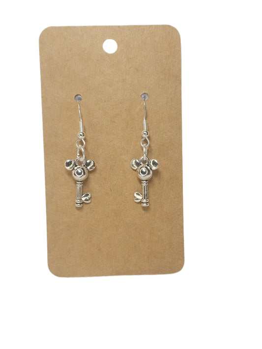 Mouse Ear Key Earrings