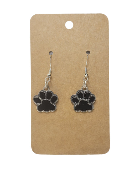 Black Paws Earrings