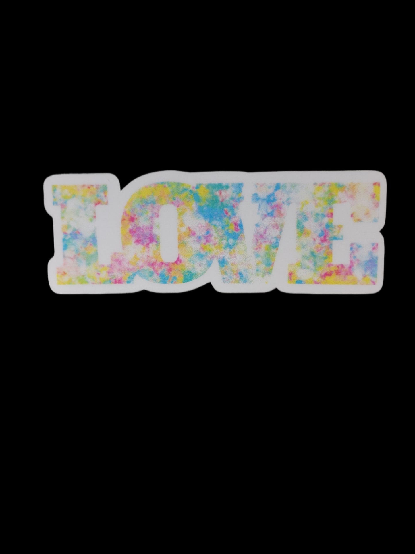 Pastel Tie Dye Love Sticker