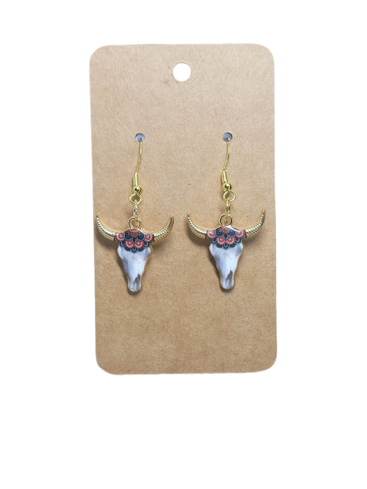 Western Bull Earrings