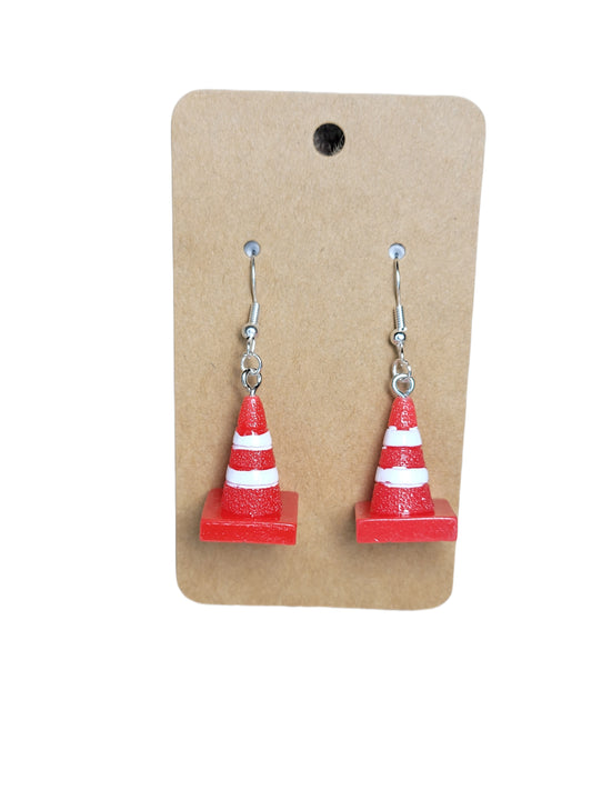 Traffic Cone Earrings