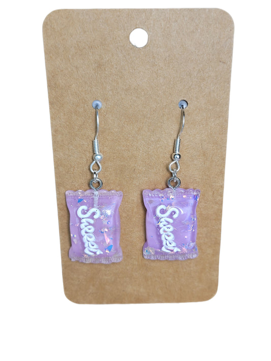 Purple Sweet Candy Earrings