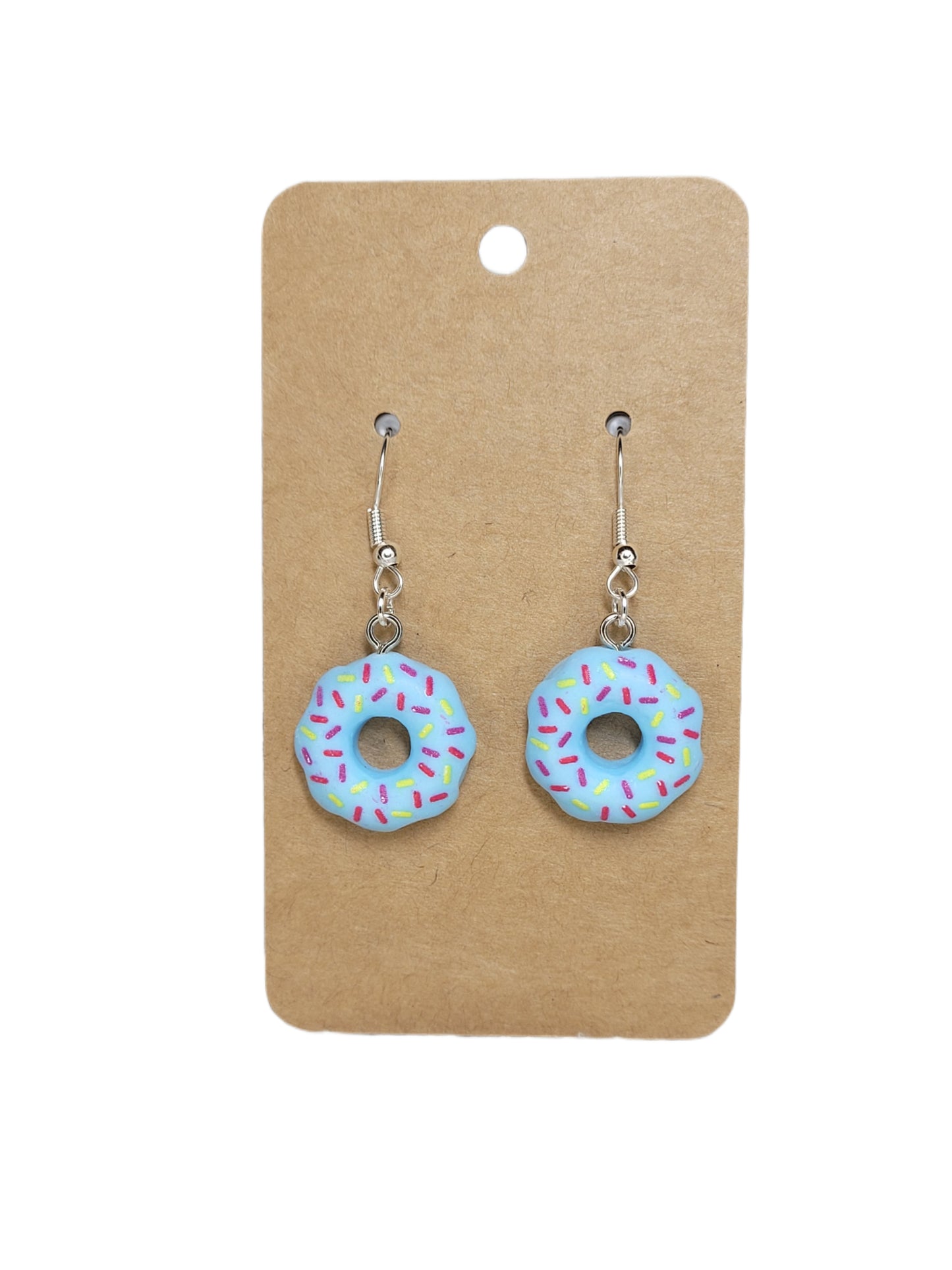 Blue Donut Earrings