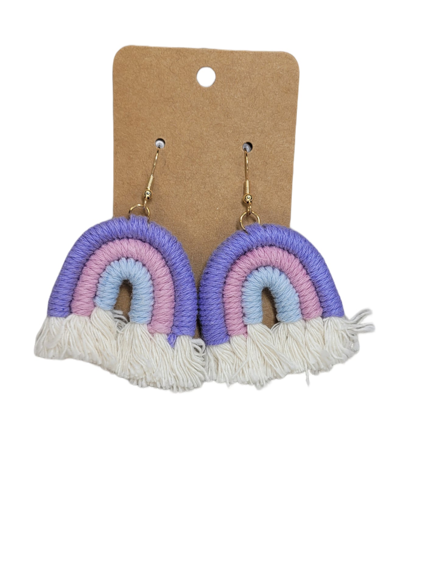 Purple Rainbow Earrings